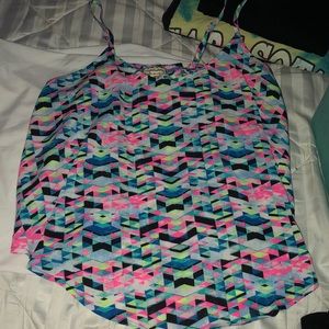 multicolored tank crop top